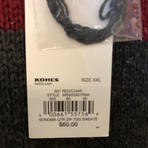 Kohl's Sweaters Kohls Sonoma Mens Quarter Zipper Sweater Sz Xxl Poshmark